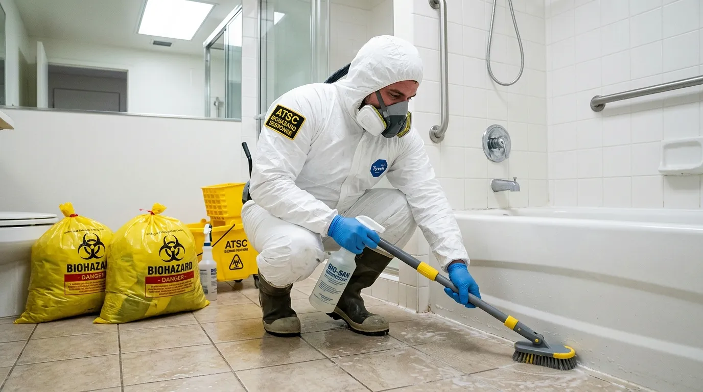 Decontamination equipment deployed for Blood Cleanup in Naples Park